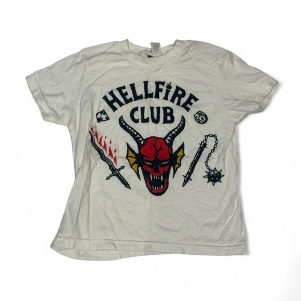 Netflix White Hellfire Club Graphic Tee
